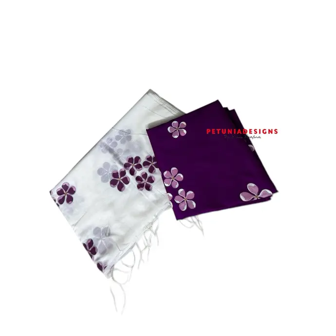 Floral Art on Kurta and Dupatta Set Handcrafted 2-piece dress material with artistic floral motifs for a timeless, elegant look